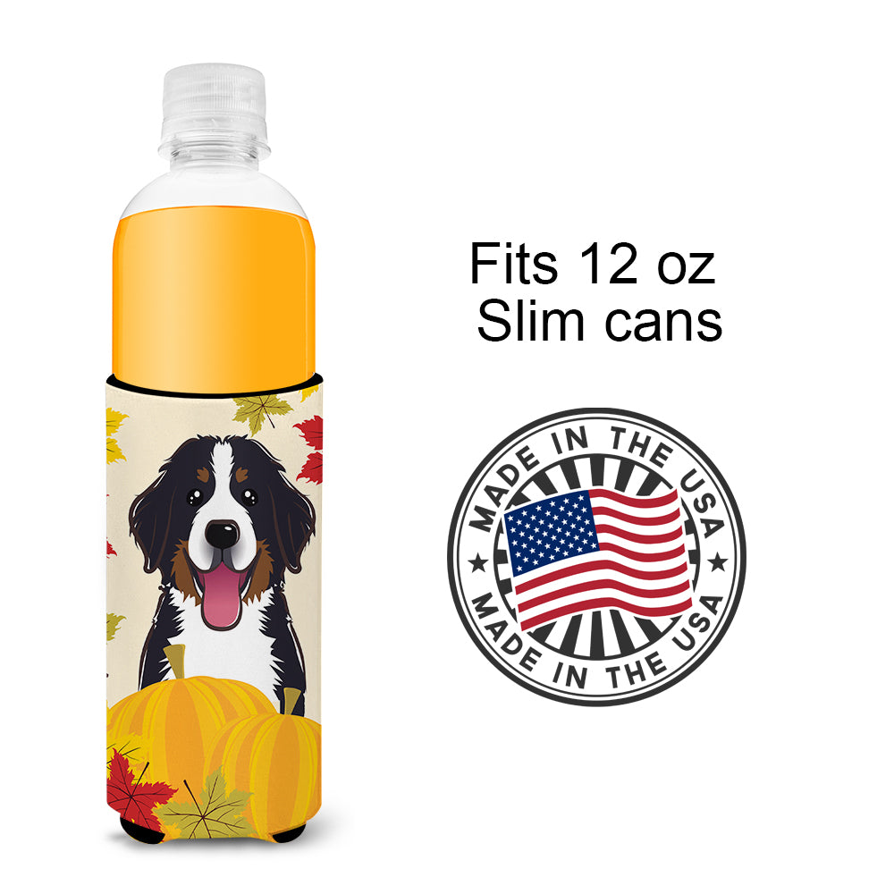 Bernese Mountain Dog Thanksgiving  Ultra Beverage Insulator for slim cans BB2043MUK