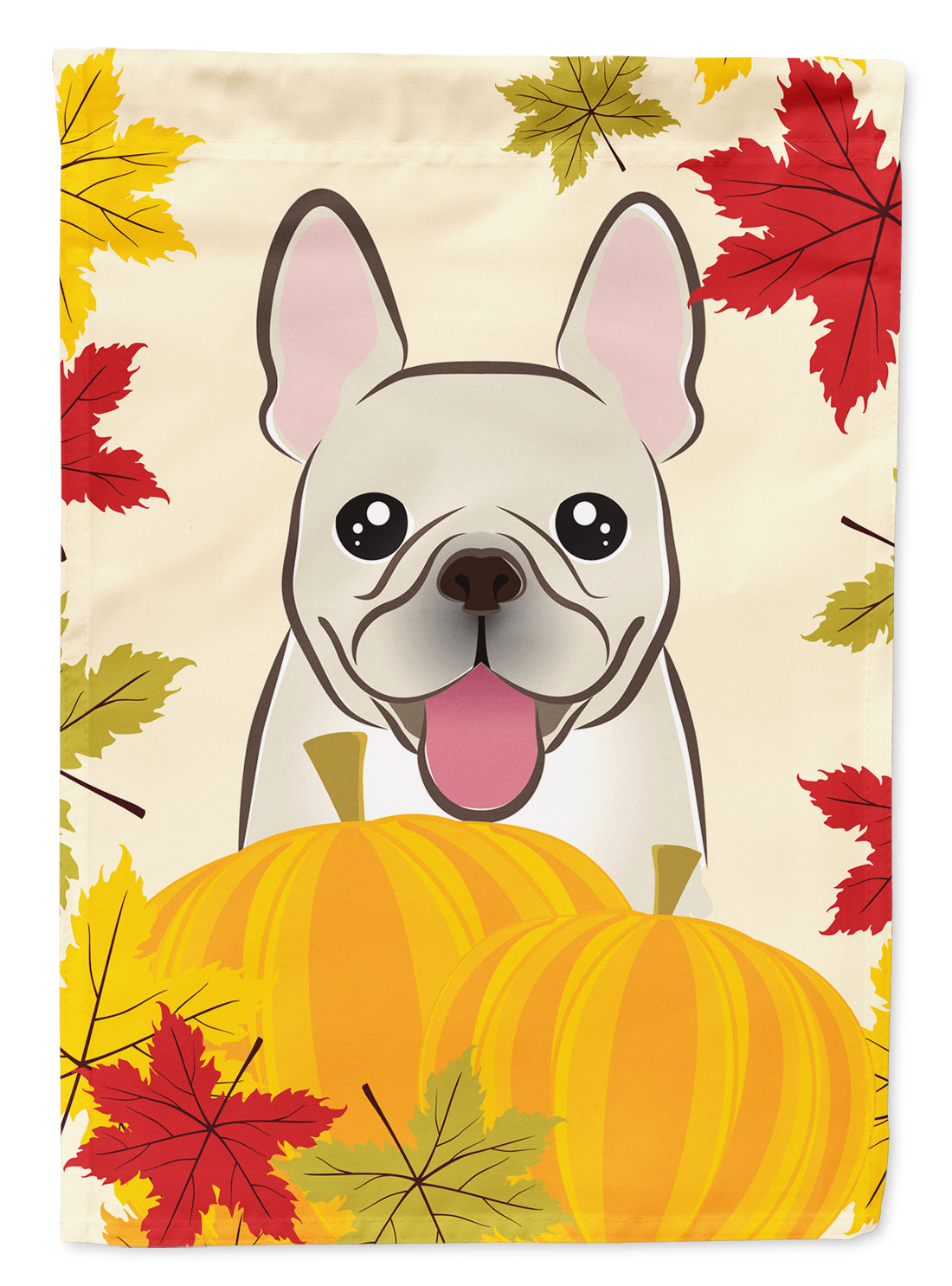 French Bulldog Thanksgiving Flag Canvas House Size  the-store.com.