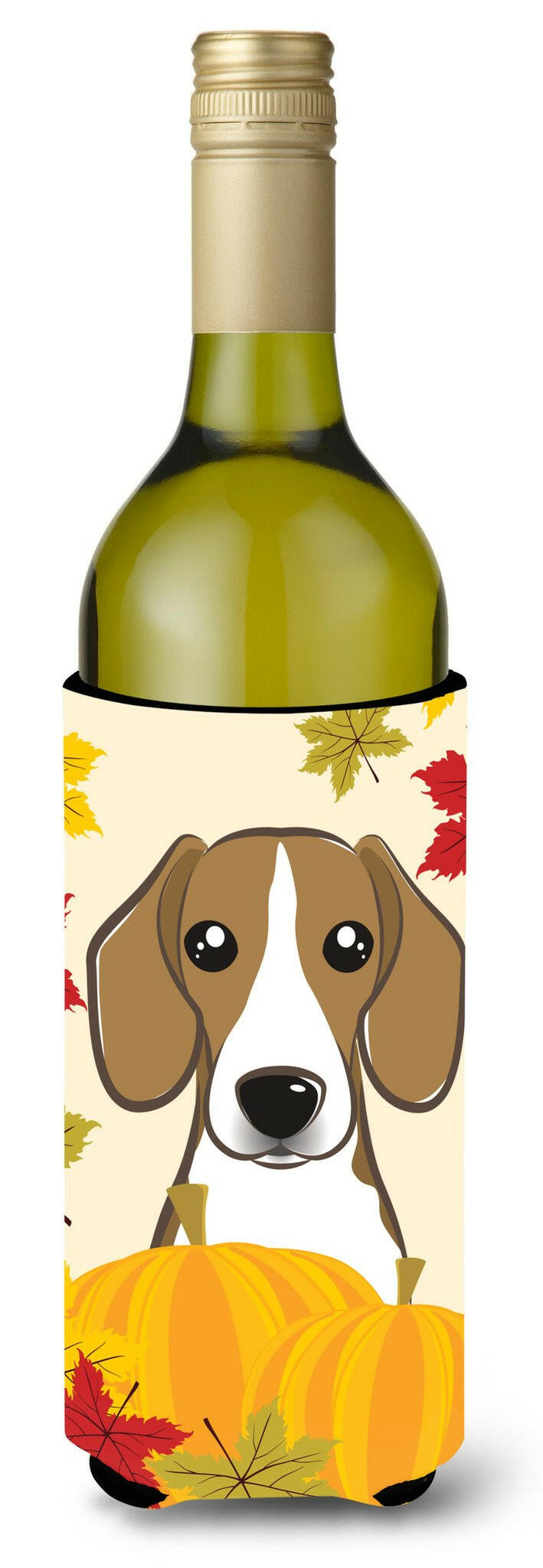Beagle Thanksgiving Wine Bottle Beverage Insulator Hugger BB2045LITERK by Caroline&#39;s Treasures