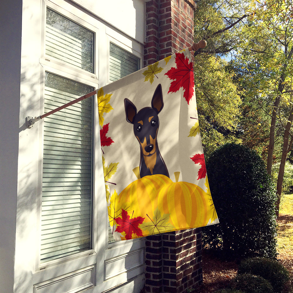 Min Pin Thanksgiving Flag Canvas House Size BB2046CHF  the-store.com.