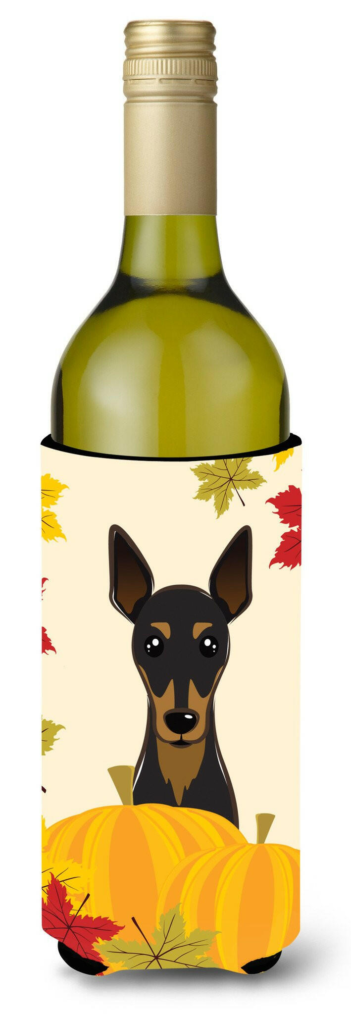 Min Pin Thanksgiving Wine Bottle Beverage Insulator Hugger BB2046LITERK by Caroline&#39;s Treasures