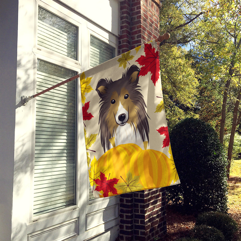 Sheltie Thanksgiving Flag Canvas House Size BB2048CHF  the-store.com.