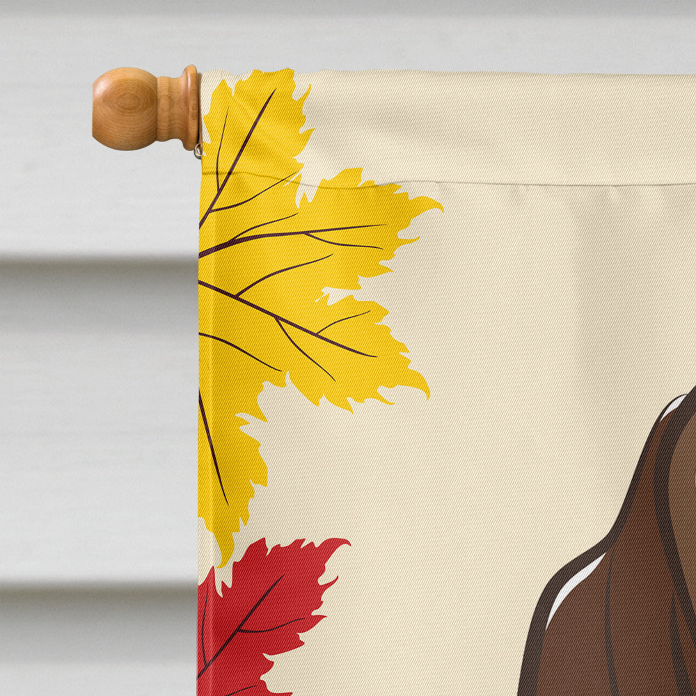 Basset Hound Thanksgiving Flag Canvas House Size BB2049CHF  the-store.com.