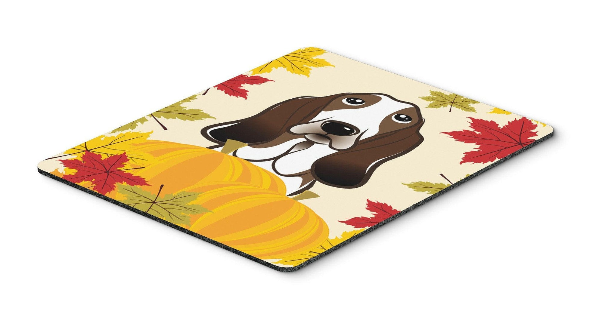Basset Hound Thanksgiving Mouse Pad, Hot Pad or Trivet BB2049MP by Caroline's Treasures