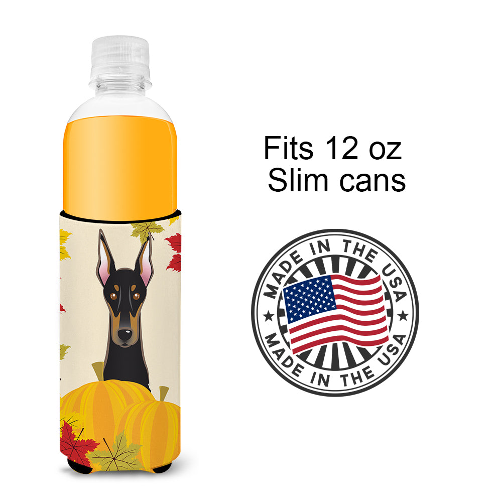 Doberman Thanksgiving  Ultra Beverage Insulator for slim cans BB2051MUK  the-store.com.