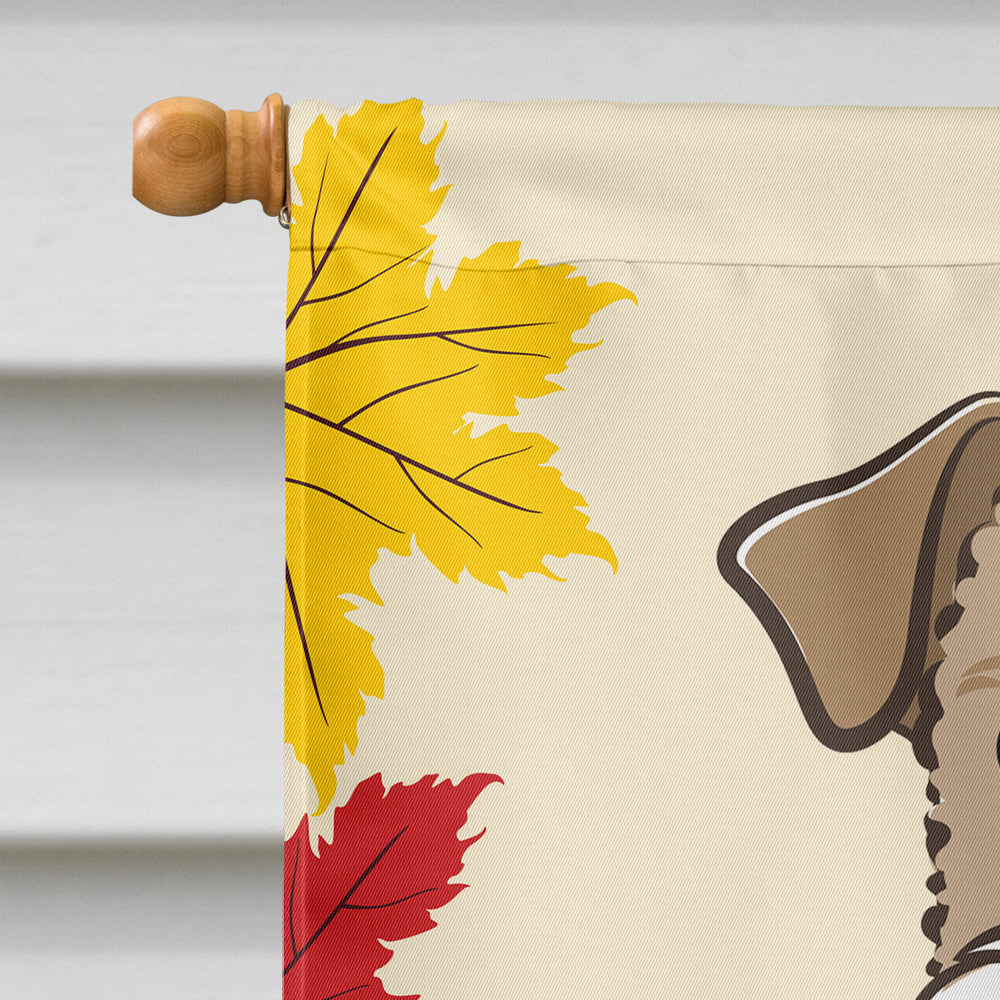 Wire Haired Fox Terrier Thanksgiving Flag Canvas House Size BB2053CHF