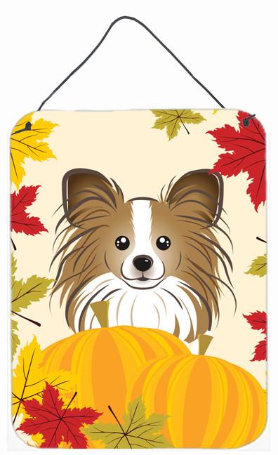 Papillon Thanksgiving Wall or Door Hanging Prints BB2054DS1216 by Caroline&#39;s Treasures