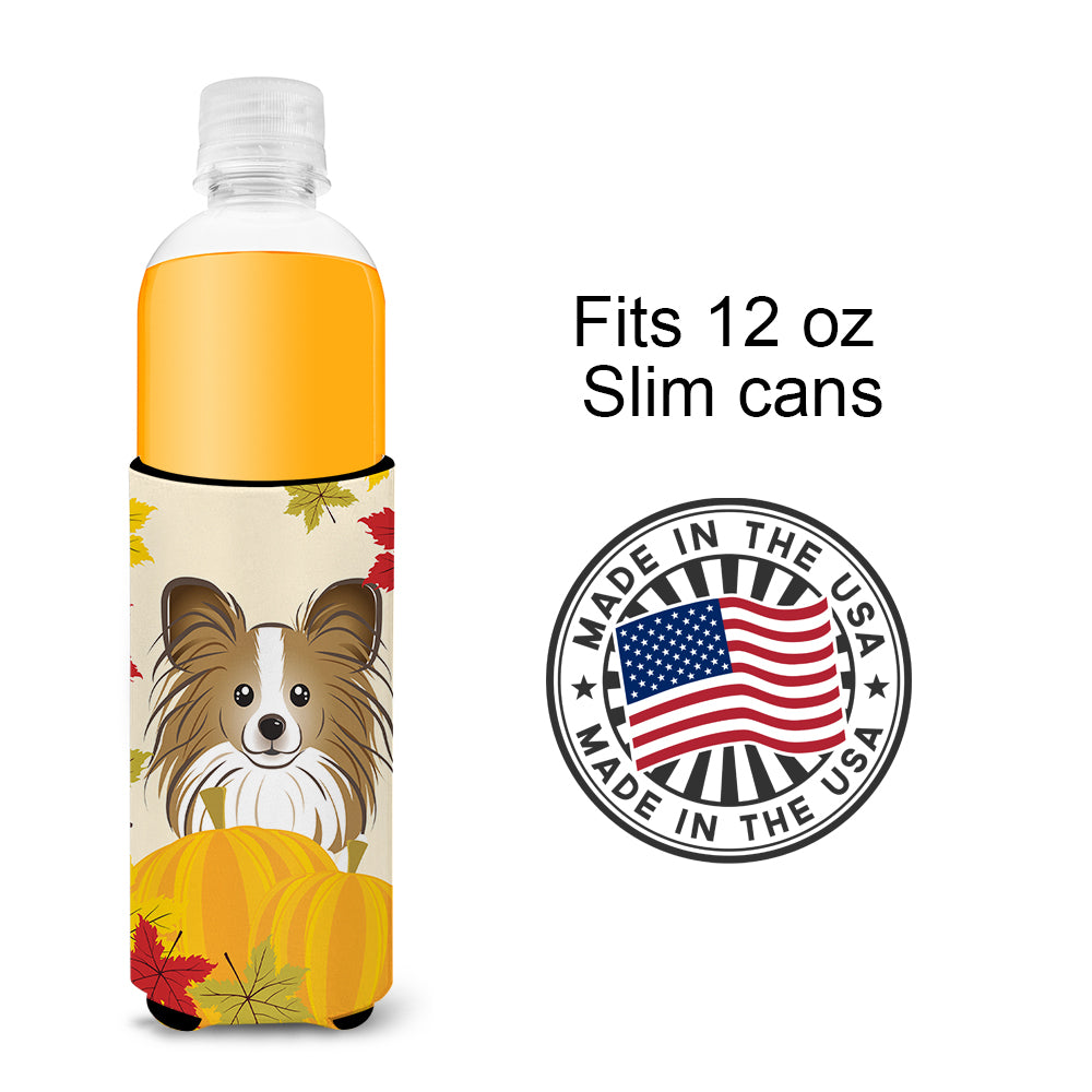 Papillon Thanksgiving  Ultra Beverage Insulator for slim cans BB2054MUK
