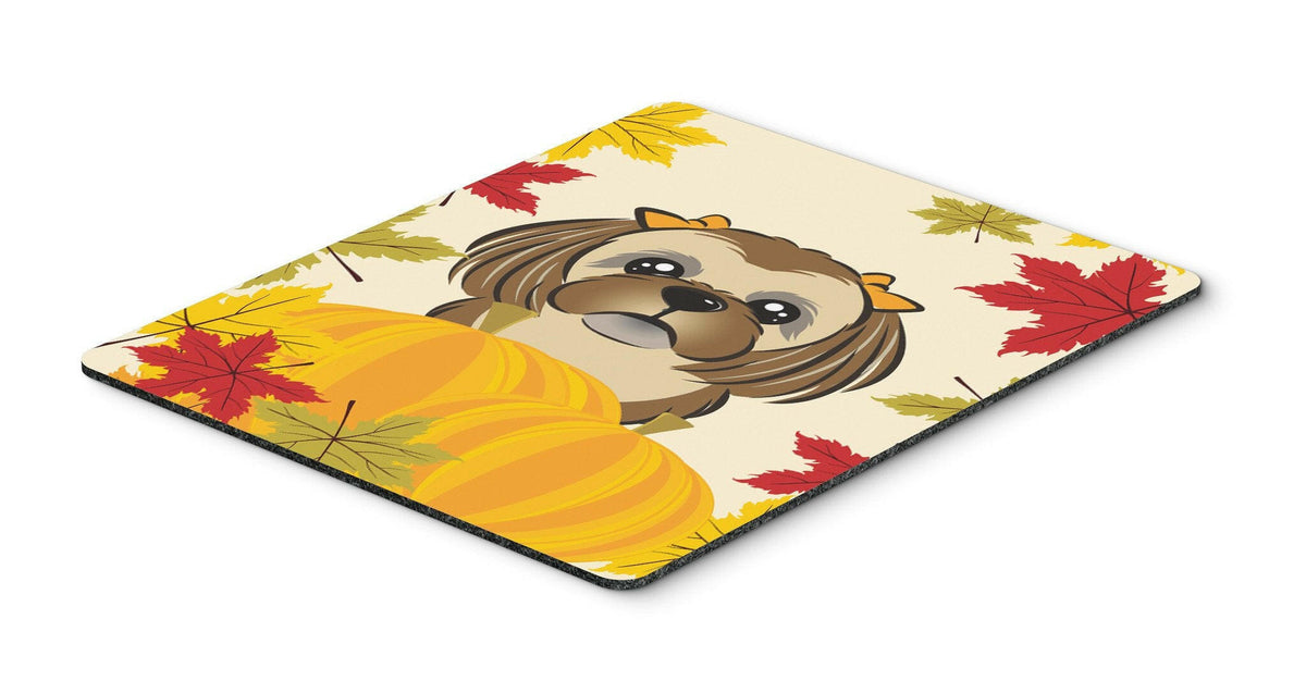 Chocolate Brown Shih Tzu Thanksgiving Mouse Pad, Hot Pad or Trivet BB2055MP by Caroline&#39;s Treasures