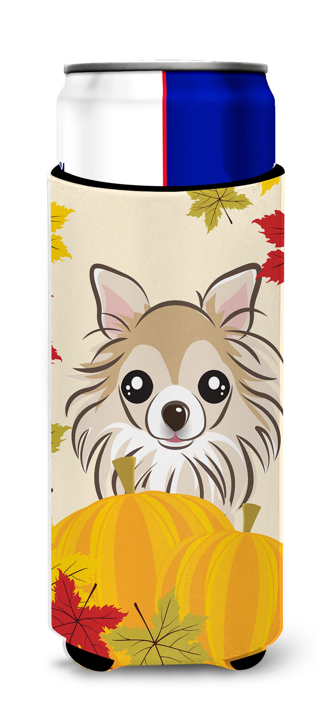 Chihuahua Thanksgiving  Ultra Beverage Insulator for slim cans BB2057MUK