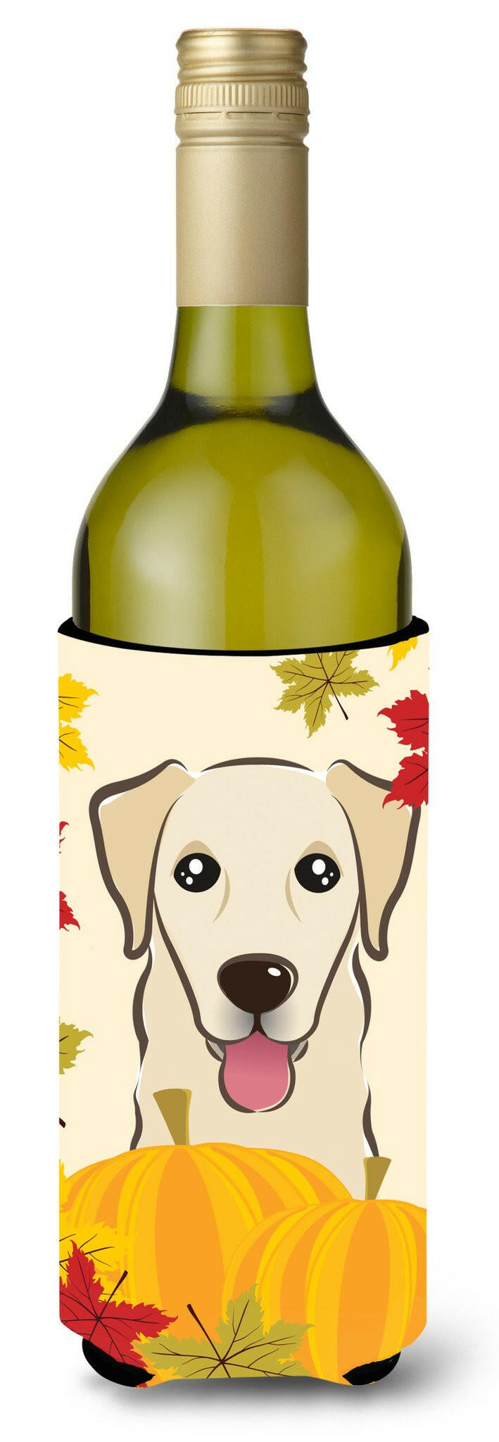 Golden Retriever Thanksgiving Wine Bottle Beverage Insulator Hugger BB2058LITERK by Caroline&#39;s Treasures