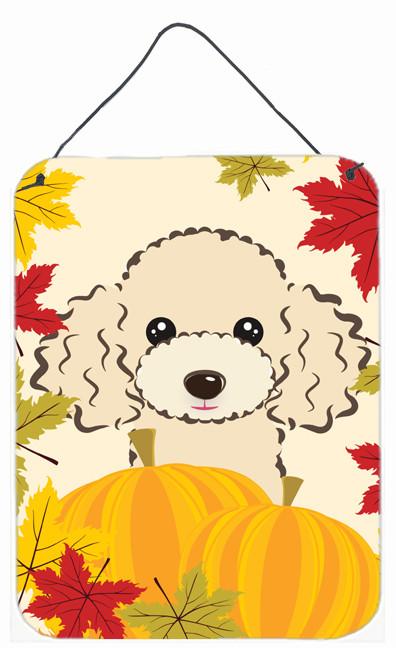 Buff Poodle Thanksgiving Wall or Door Hanging Prints BB2064DS1216 by Caroline&#39;s Treasures