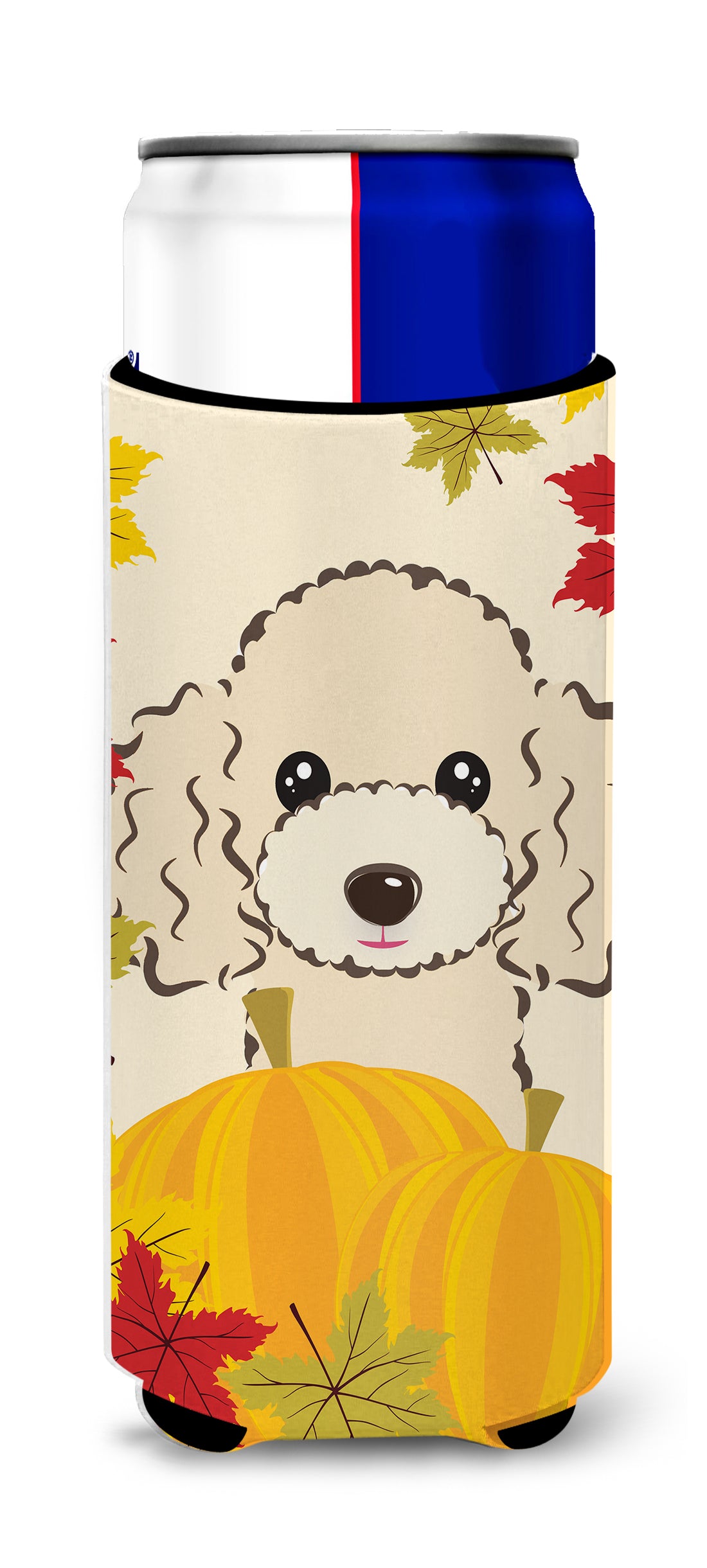Buff Poodle Thanksgiving  Ultra beverage Insulator for slim cans BB2064MUK