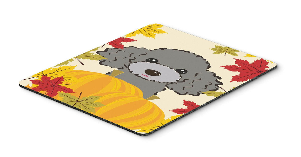 Silver Gray Poodle Thanksgiving Mouse Pad, Hot Pad or Trivet BB2065MP by Caroline&#39;s Treasures