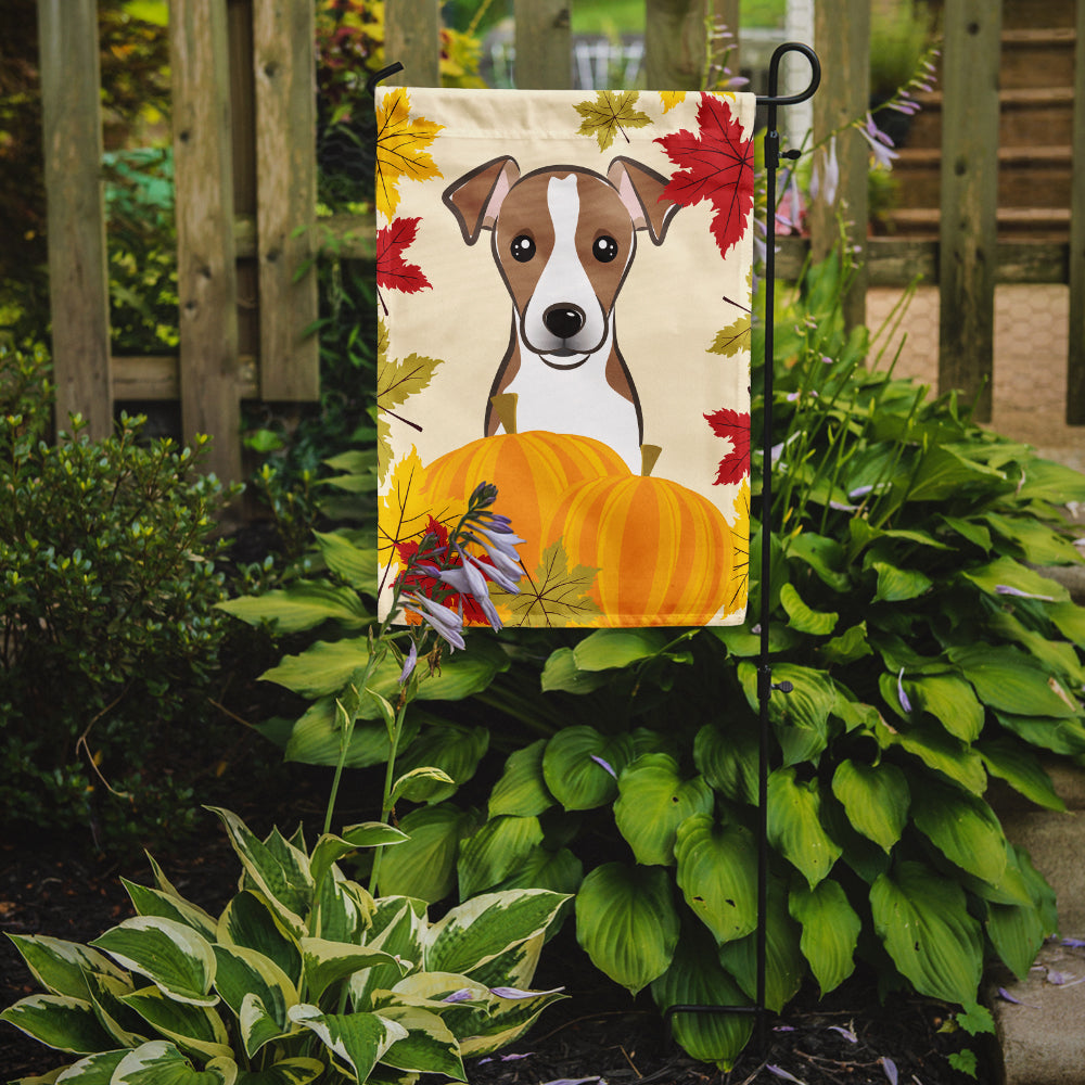 Jack Russell Terrier Thanksgiving Flag Garden Size BB2066GF
