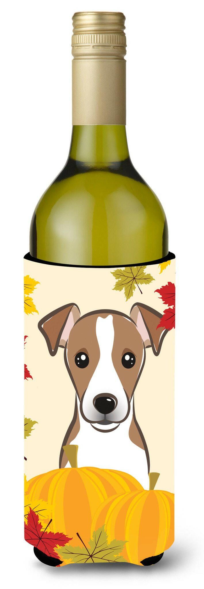 Jack Russell Terrier Thanksgiving Wine Bottle Beverage Insulator Hugger BB2066LITERK by Caroline&#39;s Treasures