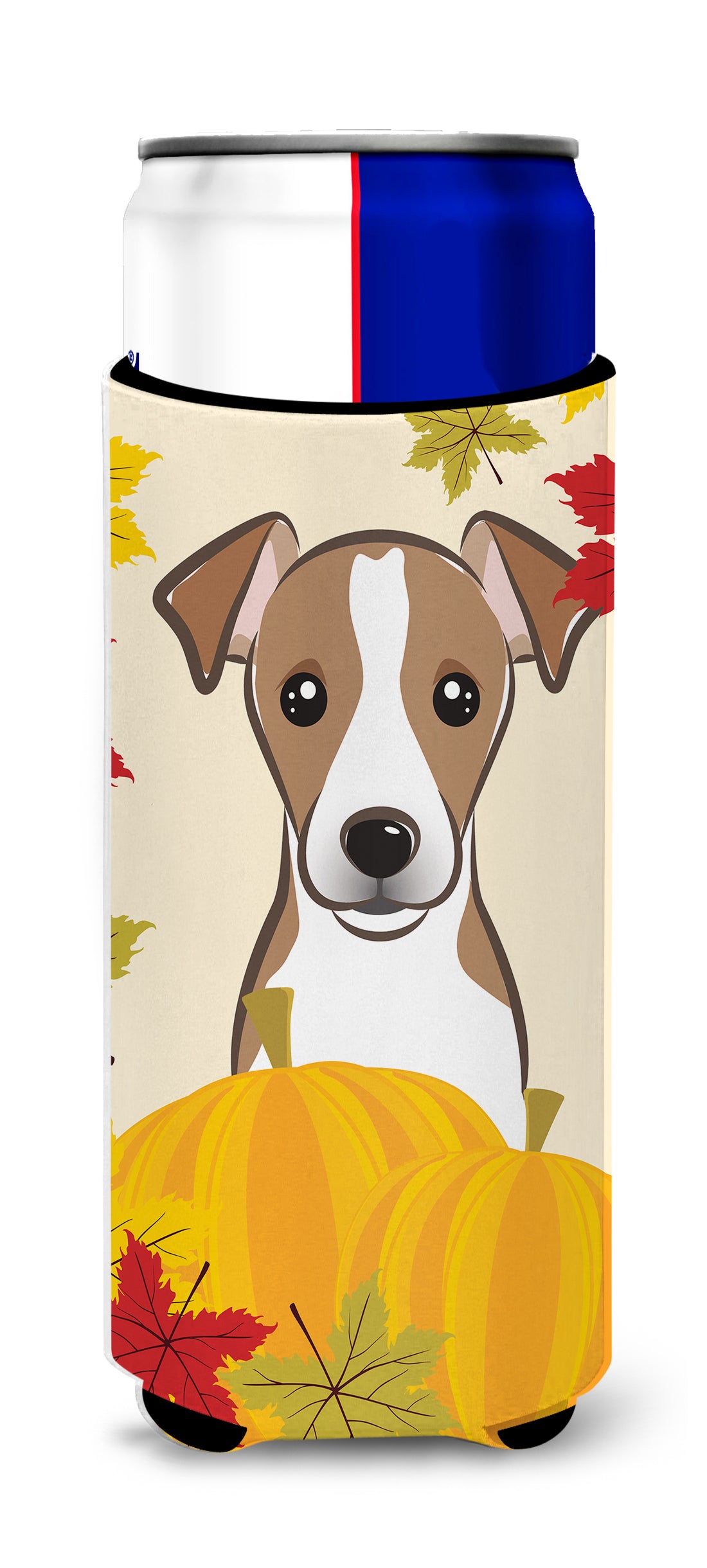 Jack Russell Terrier Thanksgiving  Ultra Beverage Insulator for slim cans BB2066MUK