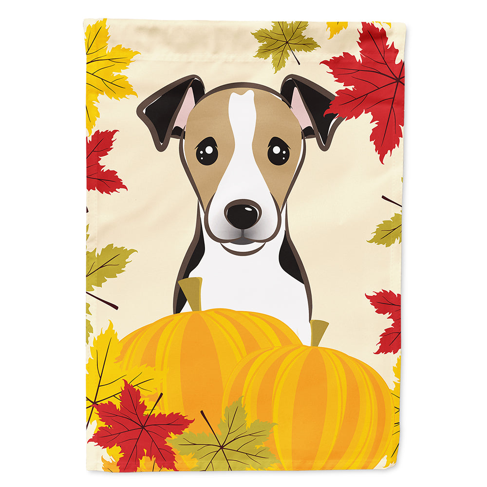 Jack Russell Terrier Thanksgiving Flag Canvas House Size BB2067CHF