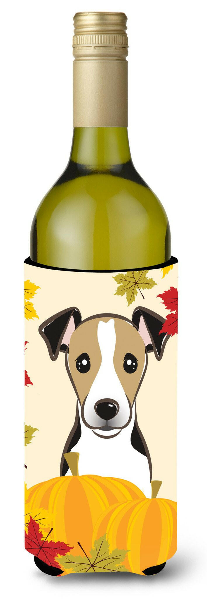 Jack Russell Terrier Thanksgiving Wine Bottle Beverage Insulator Hugger BB2067LITERK by Caroline&#39;s Treasures