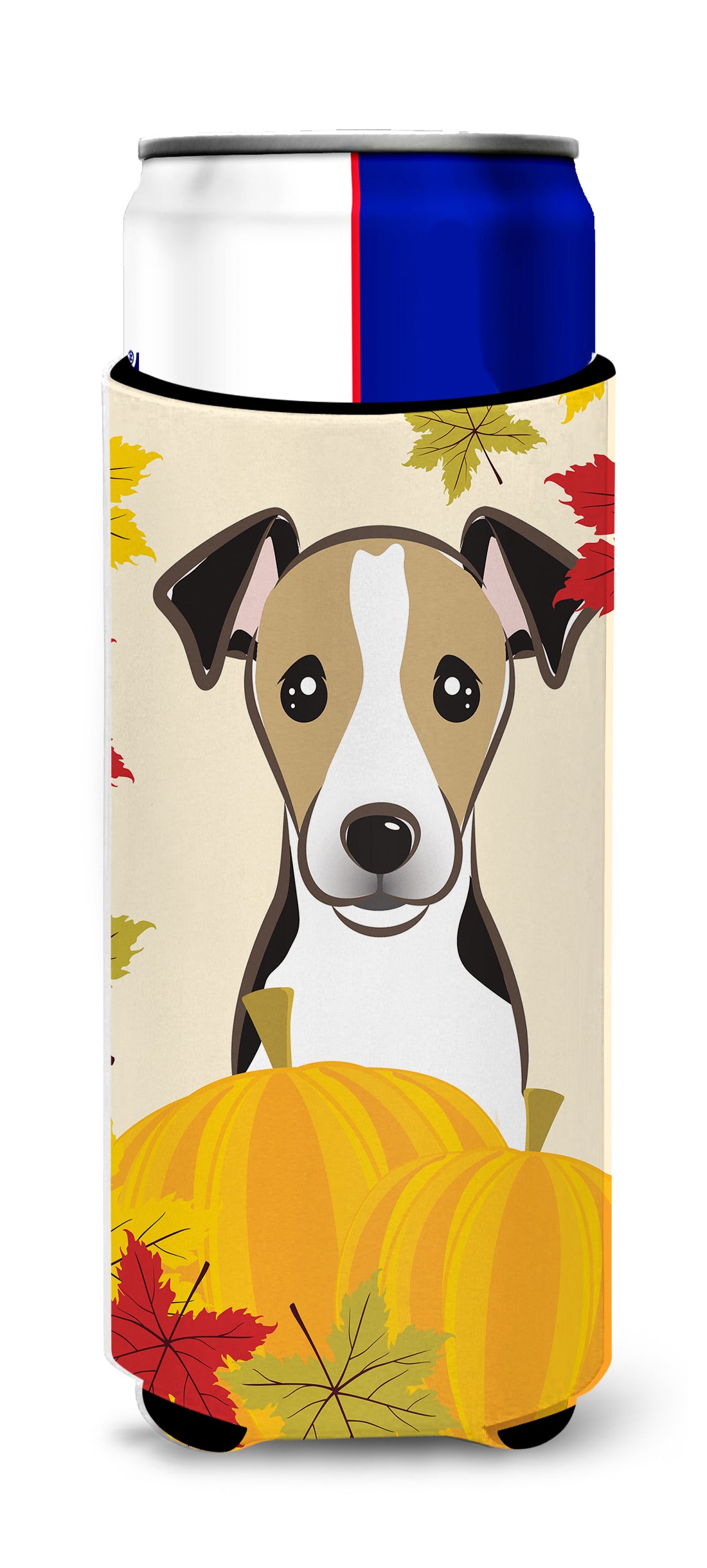 Jack Russell Terrier Thanksgiving  Ultra Beverage Insulator for slim cans BB2067MUK  the-store.com.