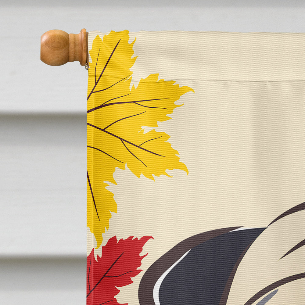 Fawn Pug Thanksgiving Flag Canvas House Size BB2068CHF