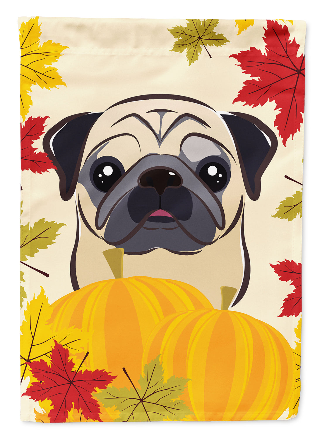 Fawn Pug Thanksgiving Flag Garden Size BB2068GF