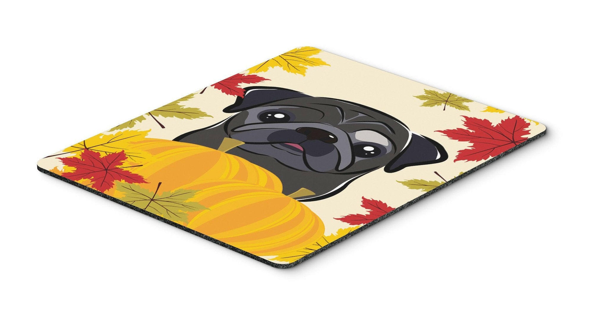 Black Pug Thanksgiving Mouse Pad, Hot Pad or Trivet BB2069MP by Caroline's Treasures
