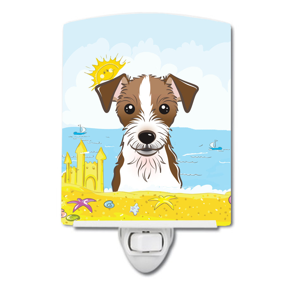 Jack Russell Terrier Summer Beach Ceramic Night Light BB2070CNL - the-store.com