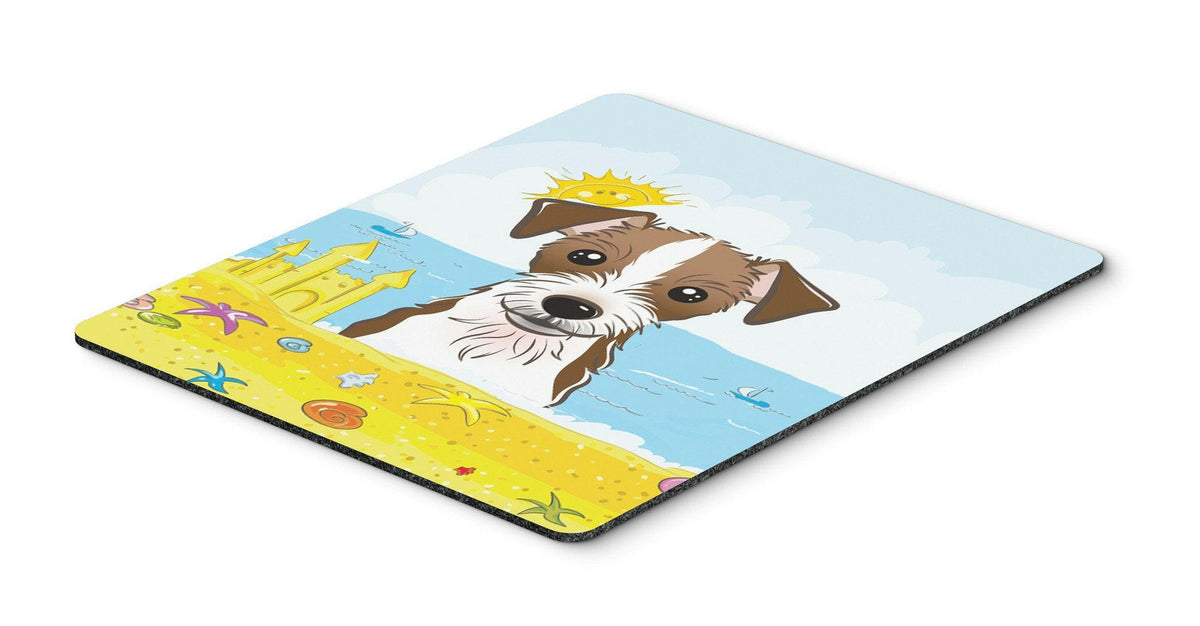 Jack Russell Terrier Summer Beach Mouse Pad, Hot Pad or Trivet BB2070MP by Caroline&#39;s Treasures