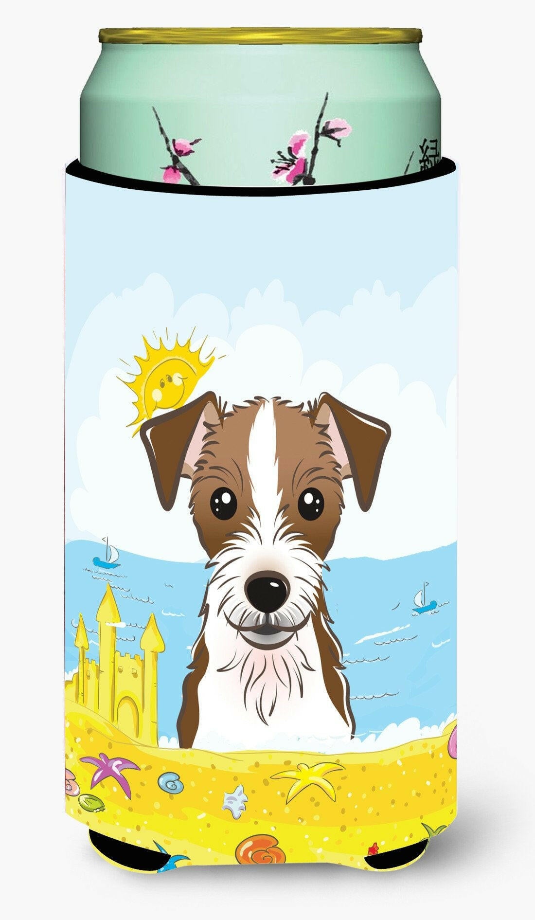 Jack Russell Terrier Summer Beach Tall Boy Beverage Insulator  Hugger BB2070TBC by Caroline&#39;s Treasures