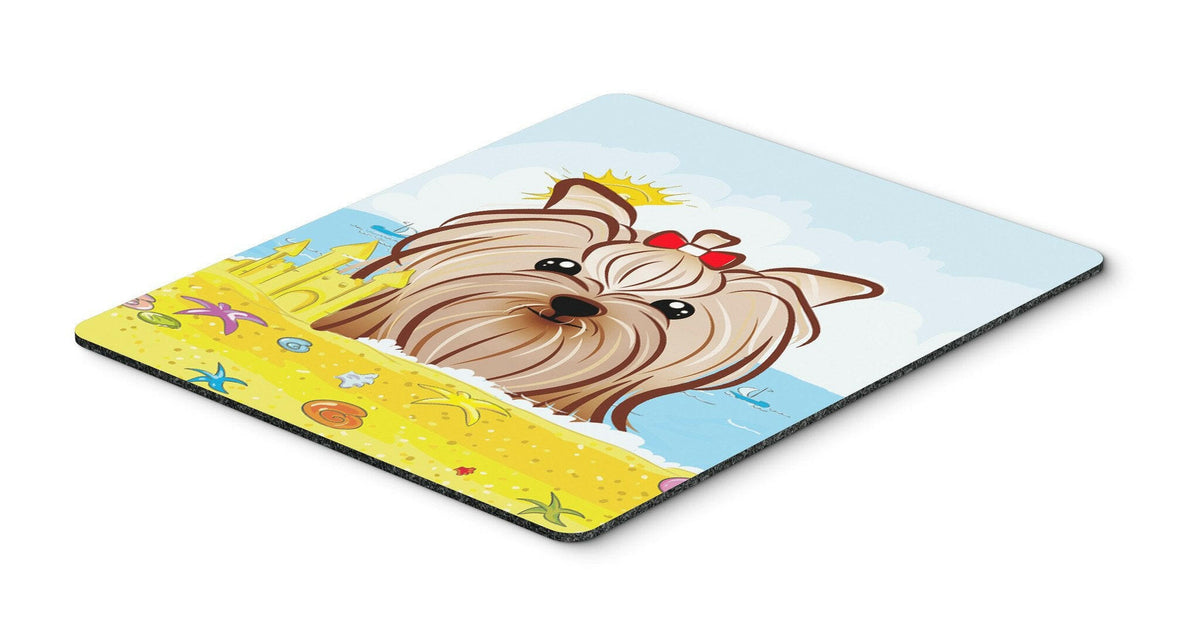 Yorkie Yorkshire Terrier Summer Beach Mouse Pad, Hot Pad or Trivet BB2072MP by Caroline&#39;s Treasures