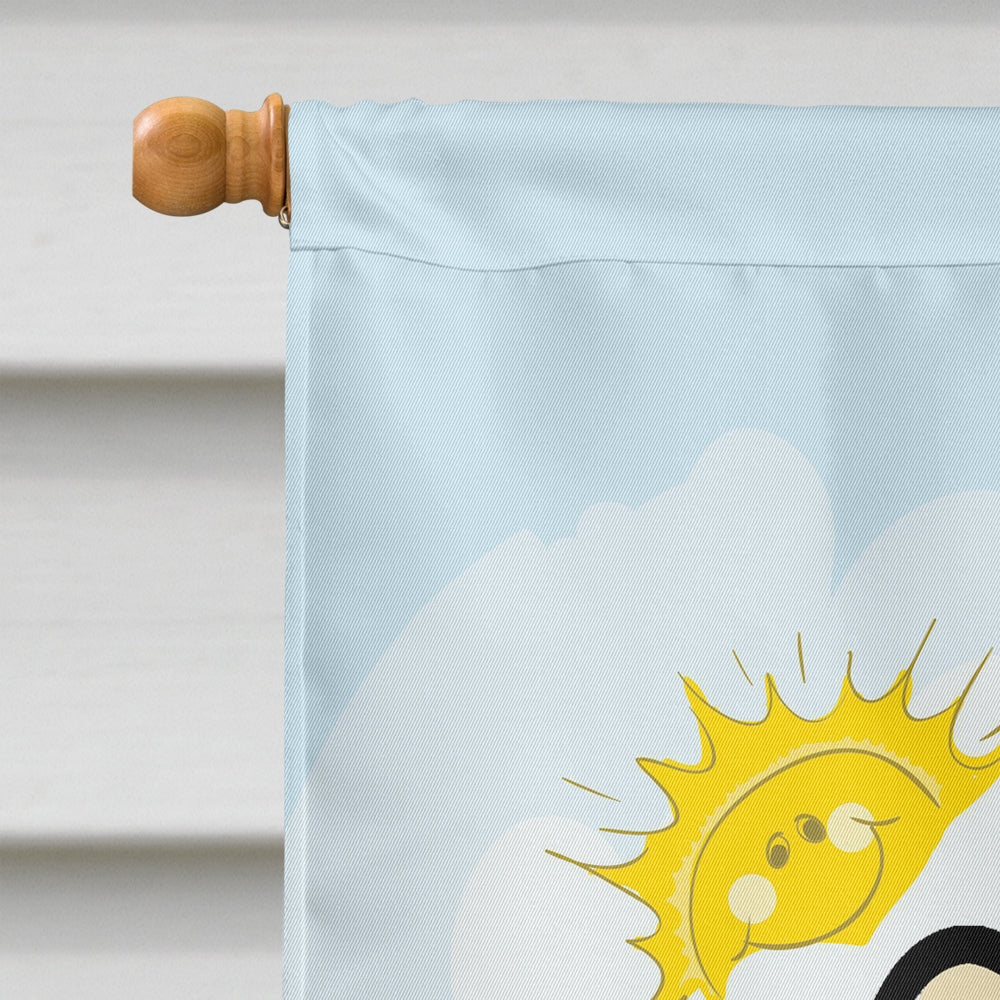 Pomeranian Summer Beach Flag Canvas House Size BB2075CHF