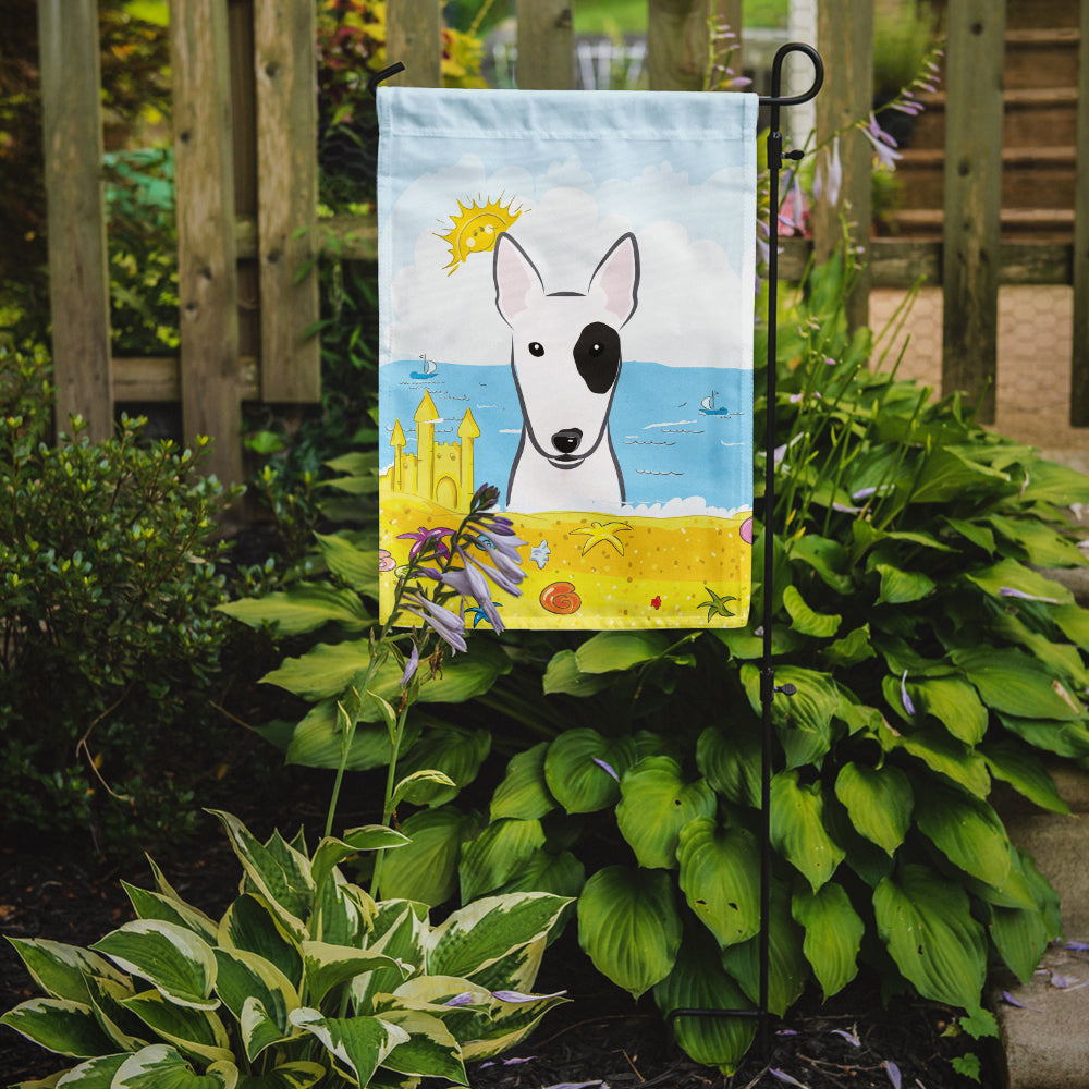 Bull Terrier Summer Beach Flag Garden Size BB2077GF