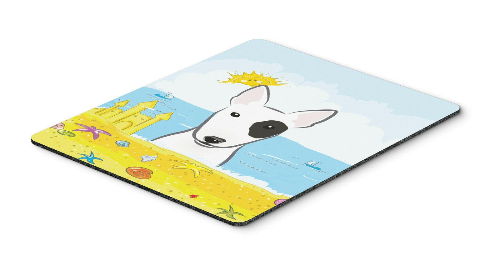 Bull Terrier Summer Beach Mouse Pad, Hot Pad or Trivet BB2077MP by Caroline's Treasures