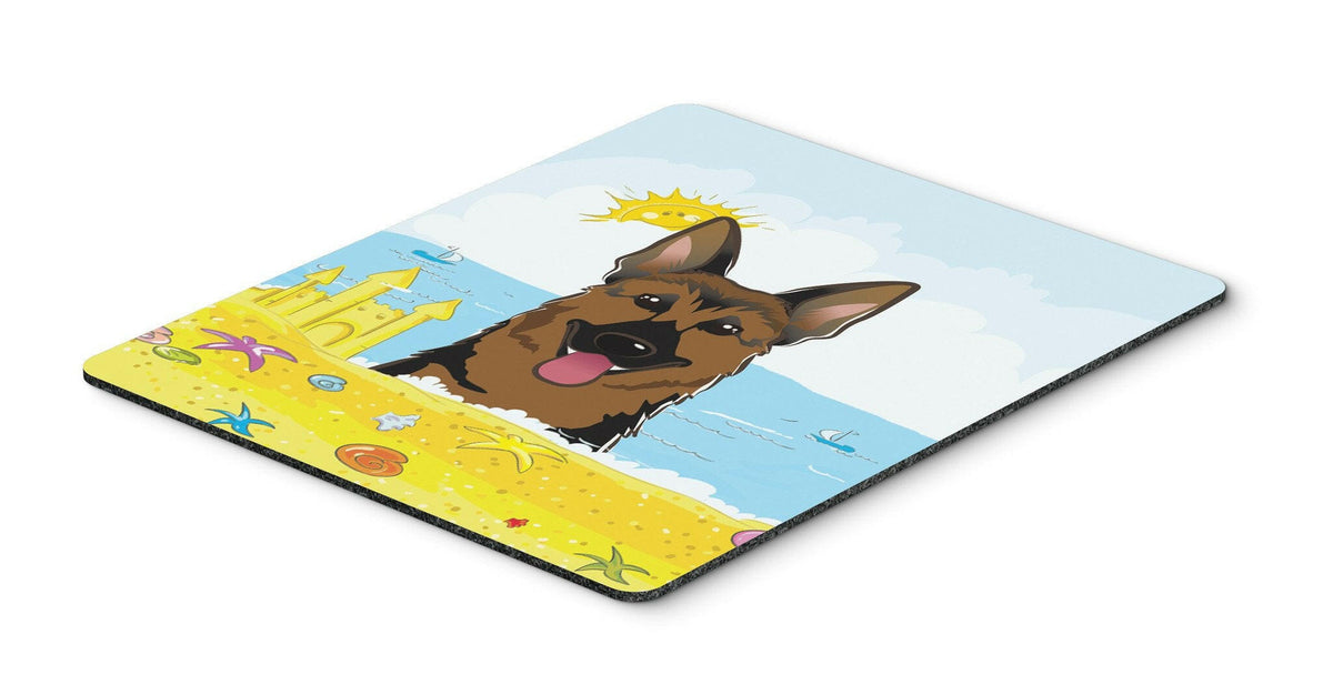 German Shepherd Summer Beach Mouse Pad, Hot Pad or Trivet BB2079MP by Caroline&#39;s Treasures
