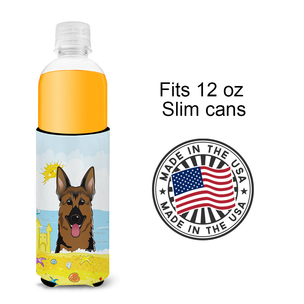 German Shepherd Summer Beach  Ultra Beverage Insulator for slim cans BB2079MUK
