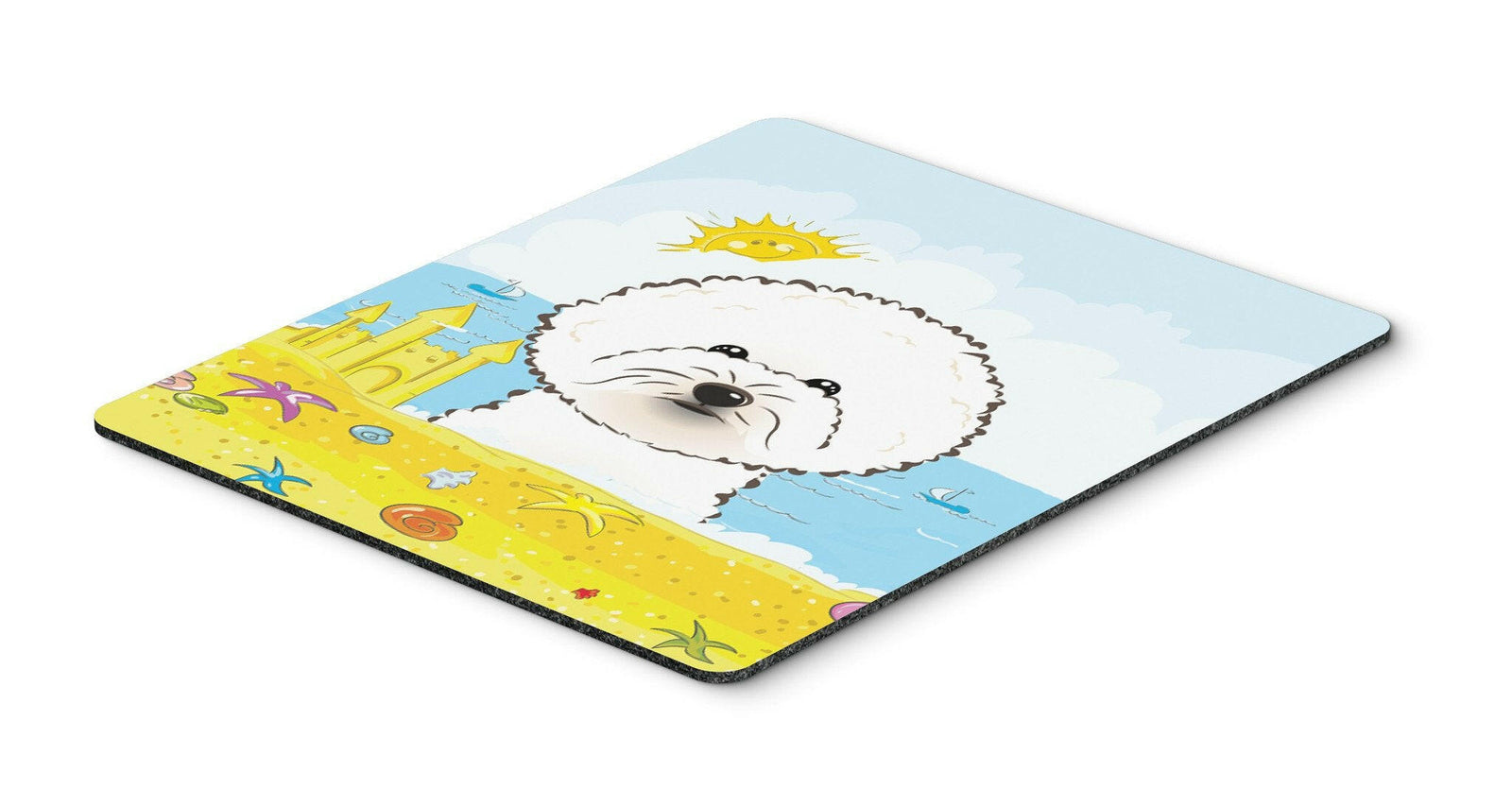 Bichon Frise Summer Beach Mouse Pad, Hot Pad or Trivet BB2085MP by Caroline's Treasures