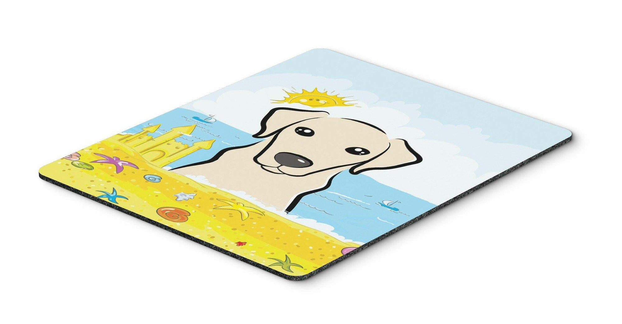 Yellow Labrador Summer Beach Mouse Pad, Hot Pad or Trivet BB2090MP by Caroline's Treasures