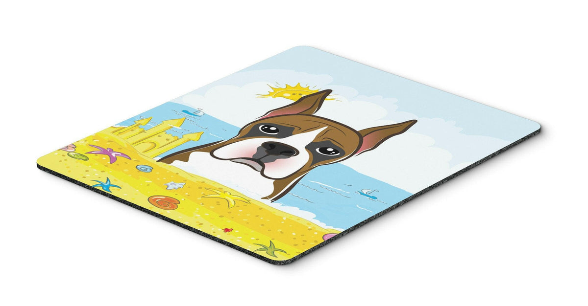 Boxer Summer Beach Mouse Pad, Hot Pad or Trivet BB2091MP by Caroline&#39;s Treasures