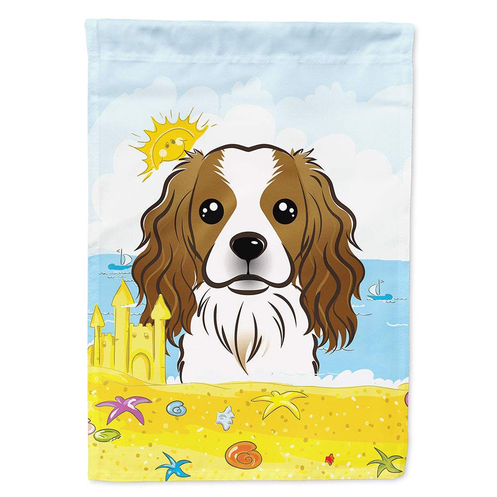 Cavalier Spaniel Summer Beach Flag Canvas House Size BB2092CHF