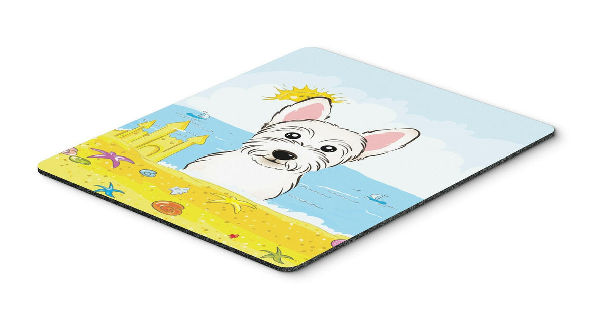 Westie Summer Beach Mouse Pad, Hot Pad or Trivet BB2094MP by Caroline&#39;s Treasures