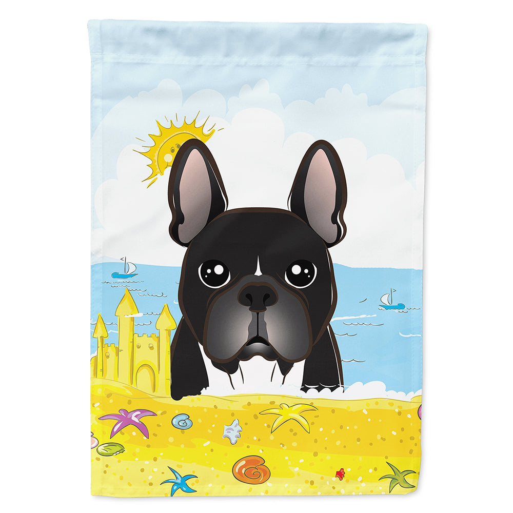 French Bulldog Summer Beach Flag Canvas House Size BB2095CHF  the-store.com.