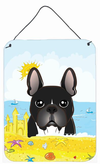 French Bulldog Summer Beach Wall or Door Hanging Prints BB2095DS1216 by Caroline's Treasures