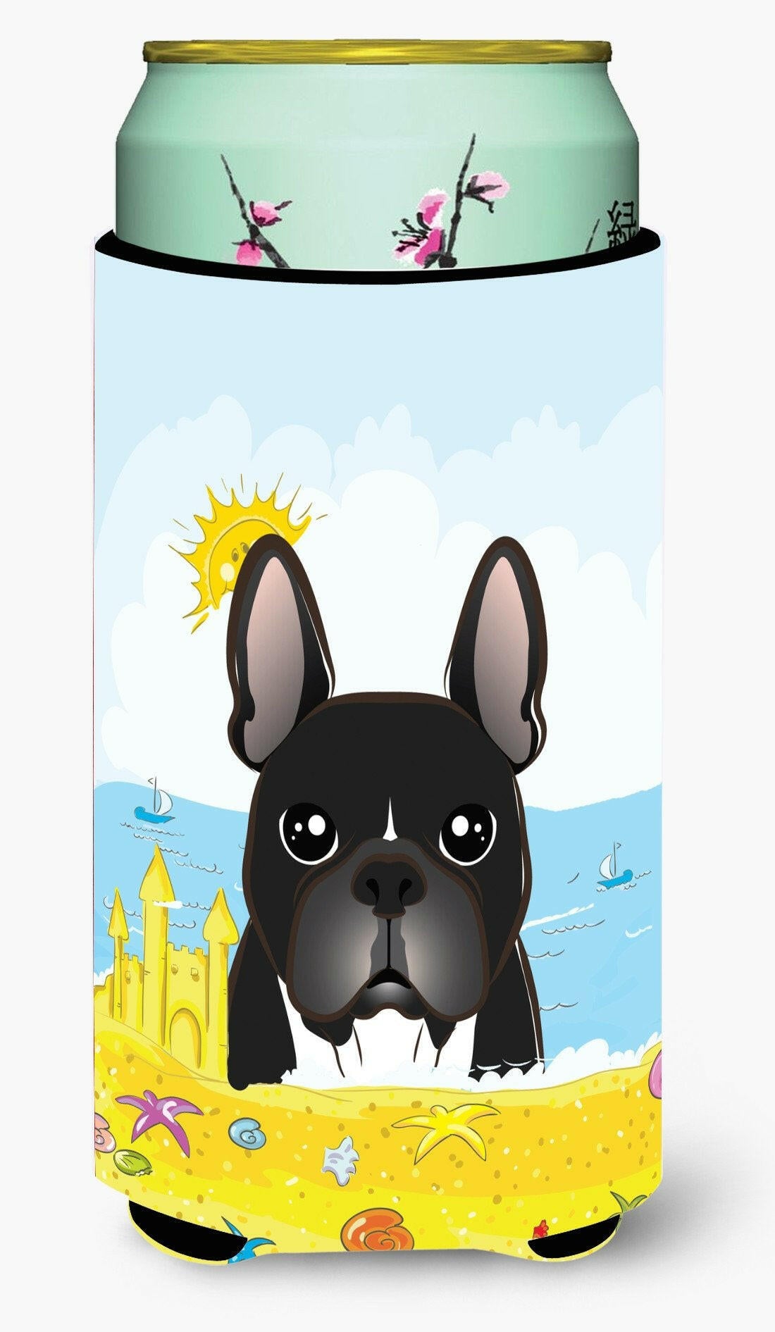 French Bulldog Summer Beach Tall Boy Beverage Insulator  Hugger BB2095TBC by Caroline&#39;s Treasures