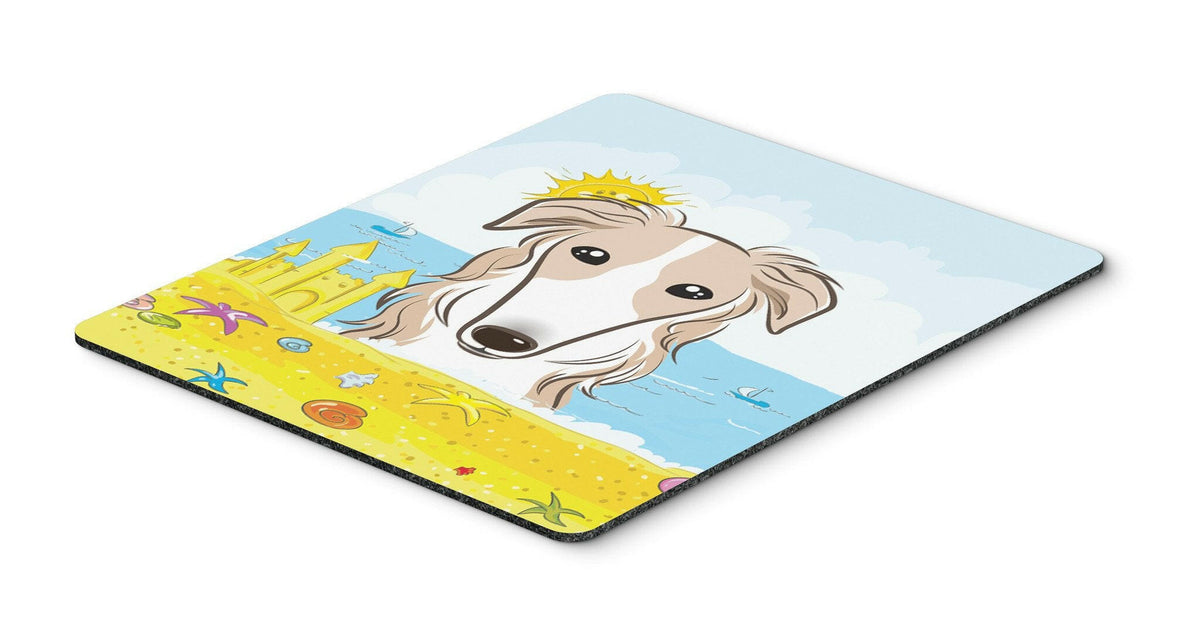 Borzoi Summer Beach Mouse Pad, Hot Pad or Trivet BB2096MP by Caroline&#39;s Treasures