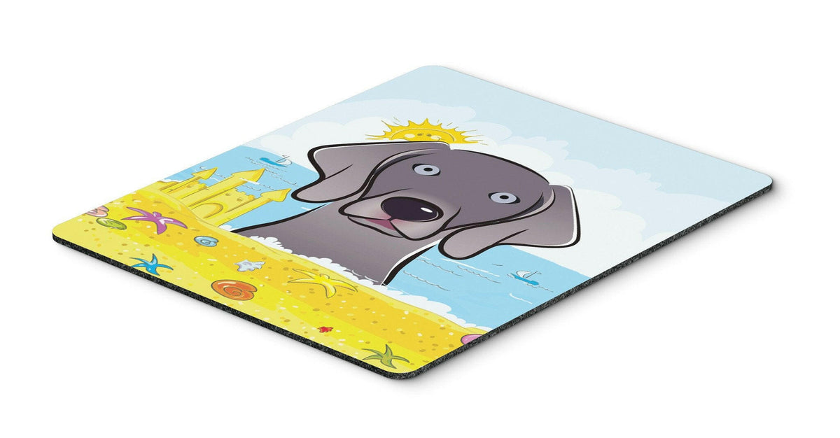Weimaraner Summer Beach Mouse Pad, Hot Pad or Trivet BB2099MP by Caroline&#39;s Treasures