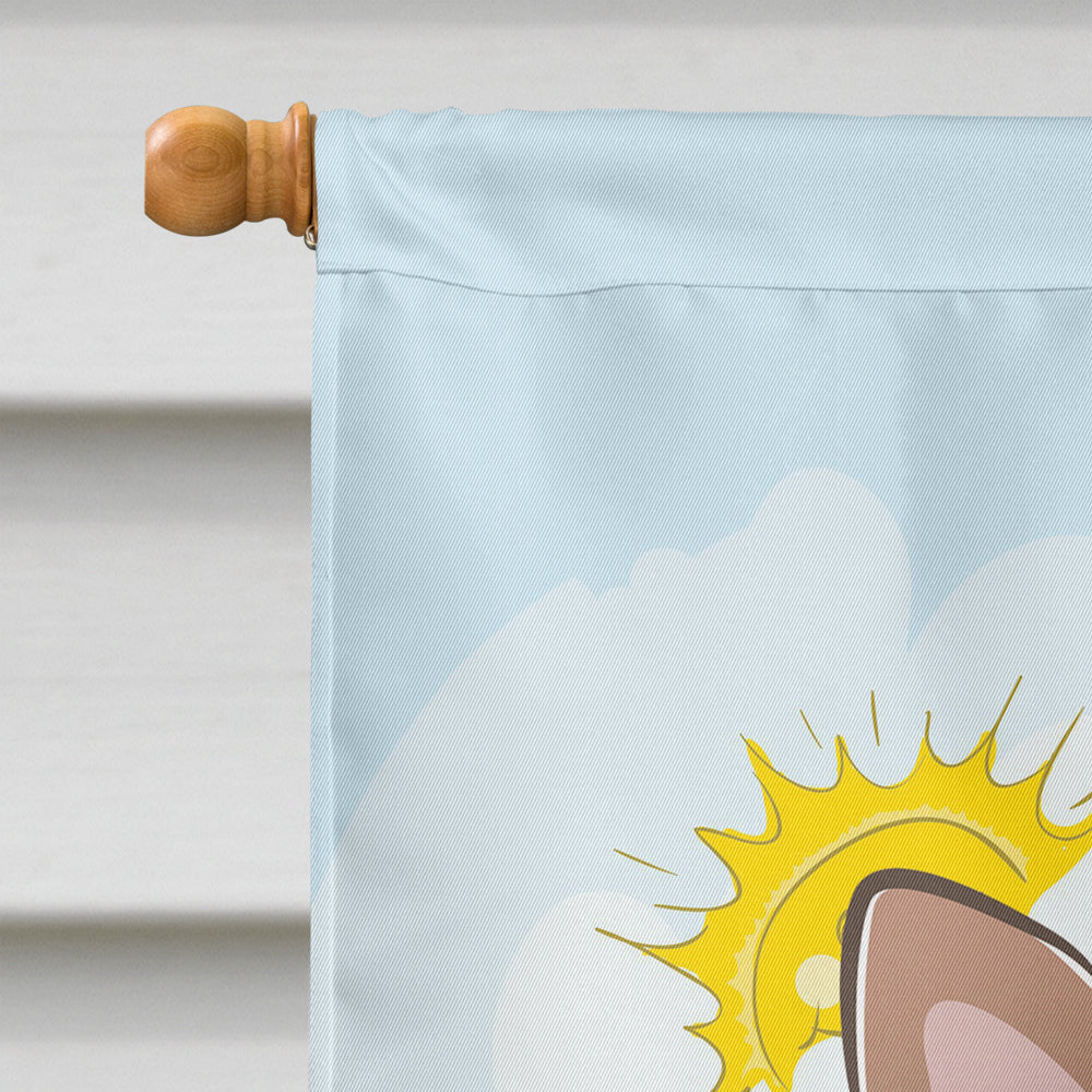 Yorkie Puppy Summer Beach Flag Canvas House Size BB2100CHF  the-store.com.