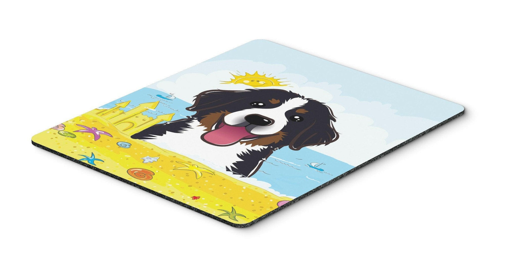 Bernese Mountain Dog Summer Beach Mouse Pad, Hot Pad or Trivet BB2105MP by Caroline's Treasures