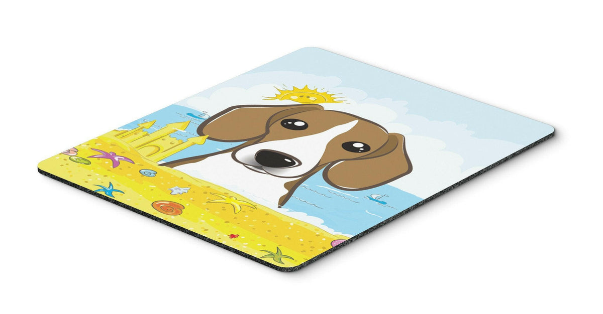 Beagle Summer Beach Mouse Pad, Hot Pad or Trivet BB2107MP by Caroline&#39;s Treasures