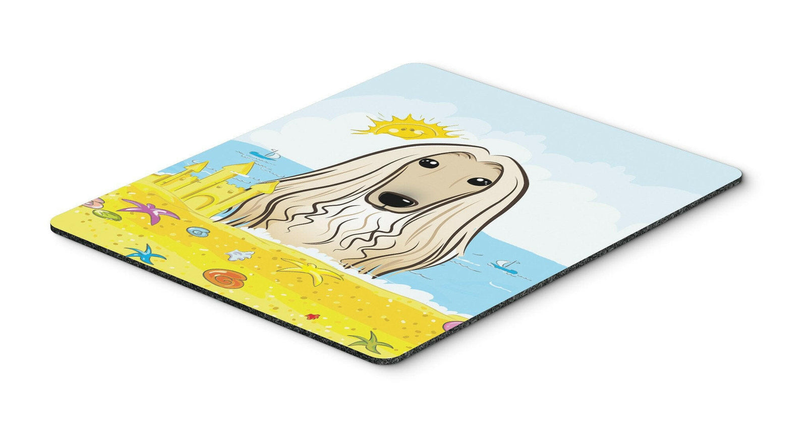 Afghan Hound Summer Beach Mouse Pad, Hot Pad or Trivet BB2112MP by Caroline's Treasures